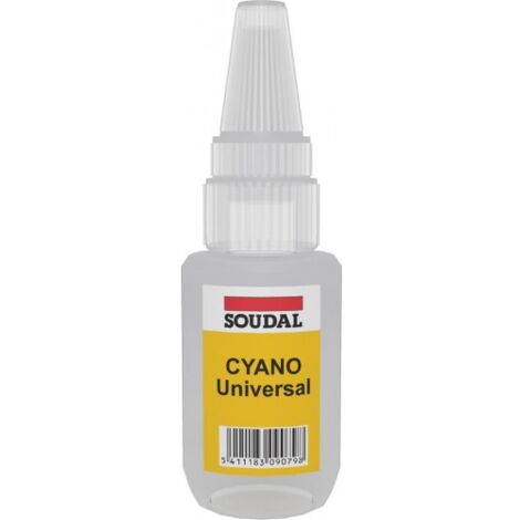 ADHESIVO INSTANTANEO CYANOCRILATO UNIVERSAL SOUDAL 50GR