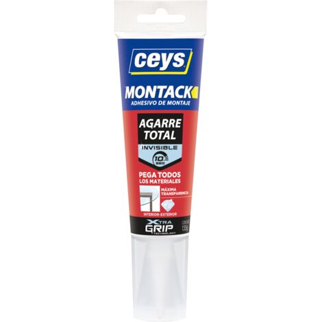 Adhesivo Montaje 190 Gr Transparente Montack Express Tubo Ceys