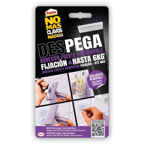 Adhesivo montaje no mas clavos pega despega 44 g pattex