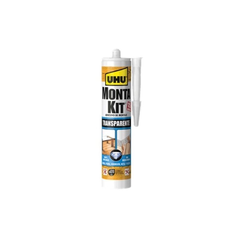 

Adhesivo Montaje Profesional 310 Gr Transparente Montakit Cartucho - UHU