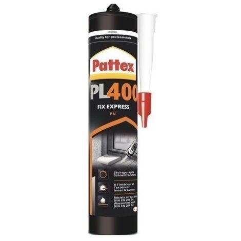 Adhesivo Montaje Pu 495Gr Beige Express Pl 400 Cart Pattex