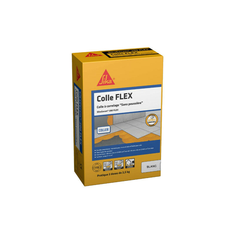 

SIKA SikaCeram 200 Flex Tile Adhesive - Blanco - 2,5 kg - Blanc