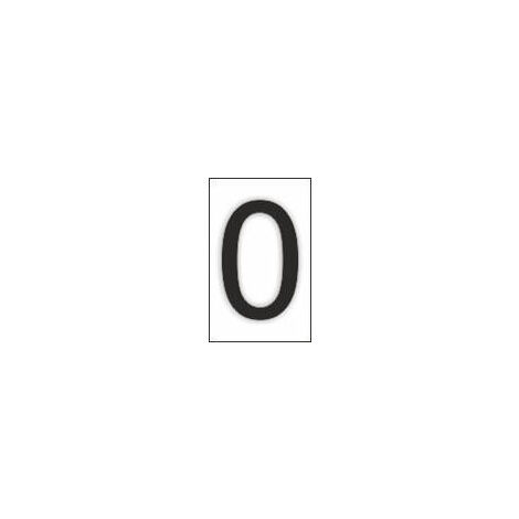 Adhesivo Para Señal Número 0 (Pack de 10) | 76 x 230 mm