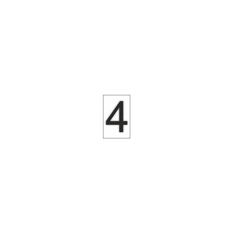 

Adhesivo Para Señal Número 4 (Pack de 10) | 76 x 230 mm