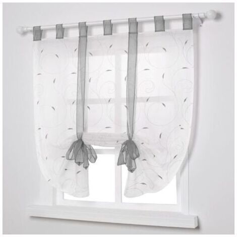Adhesivo para ventana persiana romana transparente decoración para dormitorio balcón cocina gris 80cm x 140cm
