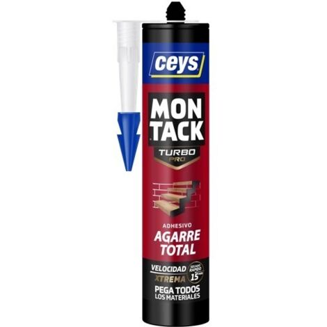 Adhesivo pro de montaje montack turbo transparente 290 ml