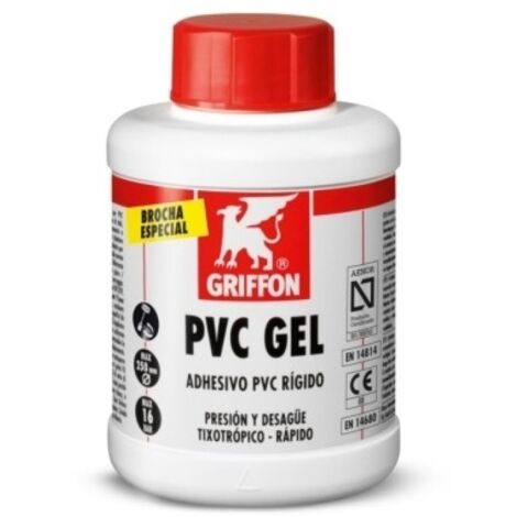 Adhesivo pvc rigido gel 500 ml c/b rap pvc gel bote griffon