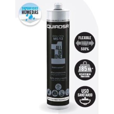 Adhesivo Quiadsa ms-12 elasticidad permanente resistencia UV