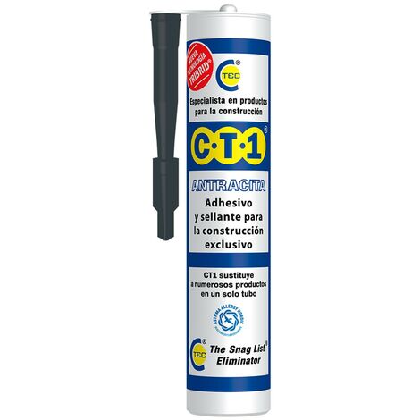 ANADECO GESTION ADHESIVO SELLADOR CT1 CT1 290 ML ANTRACITA