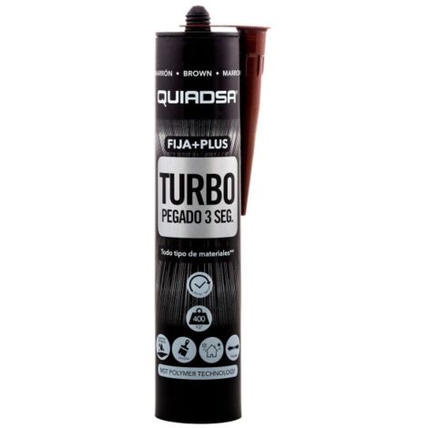Adhesivo sellador fija+plus turbo quiadsa 290 ml marron