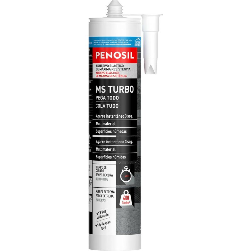 Penosil - 3 secondes ms turbo sealant adhesive 290 ml blanc - 24377022C05F03