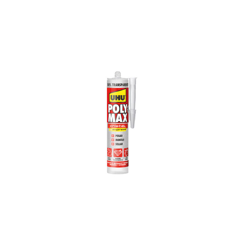 

Adhesivo montaje y sellador Poly Max 300gr. Cristal express.