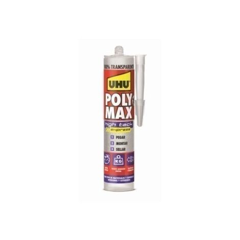 Adhesivo Sellador Polimero 300 Gr Tra Poly Max High Tack Uhu