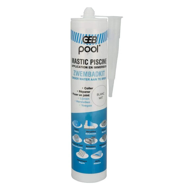 Masilla de piscina, cartucho 290ml GEB