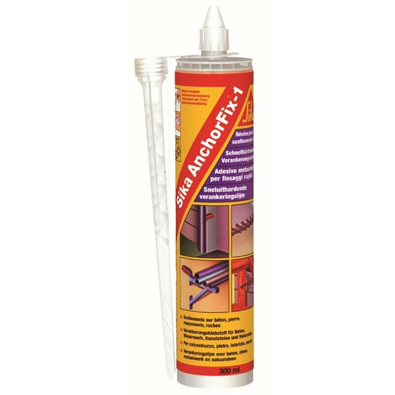 

Adhesivo Fijacion Anclajes Rapido Bicomponente 300Ml 300 Ml Anchorfix1 3310300054 - Sika