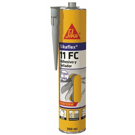 Adhesivo y sellador Sikaflex 11 FC gris cartucho
