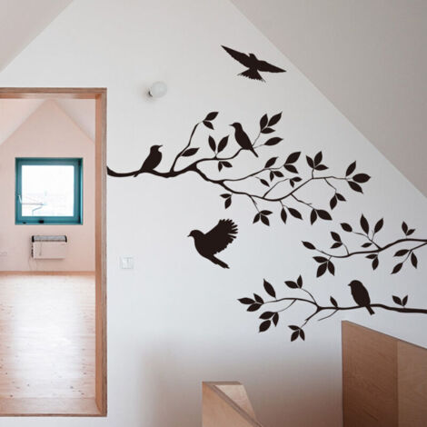 Adhesivos de pared de vinilo removibles para habitación infantil – Diseño de rama de árbol negra, 55,9 x 35,6 cm, paquete de 1