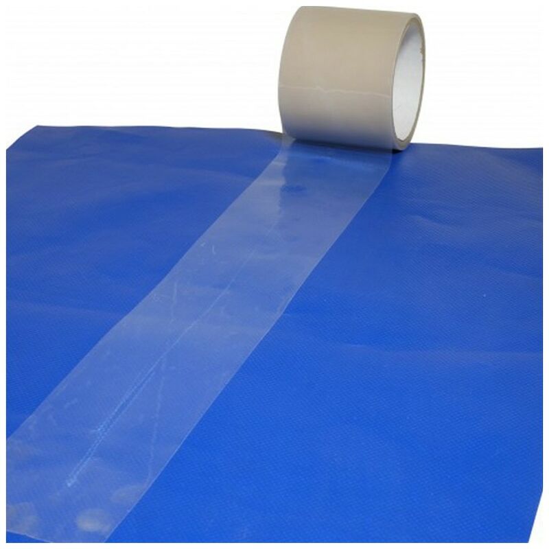 Adhésif de réparation Bâche 100mm (Rouleau de 20 mètres) - Transparent - Anti-UV - Résistant - Kalembal