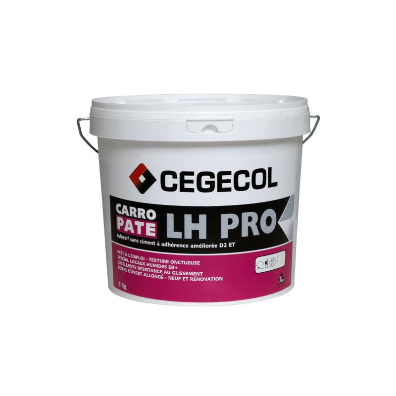 Cegecol - Adhésif sans ciment Carropate lh Pro - Crème - 8kg - 561184