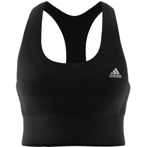 Adidas RUN MS PKT BRA Sport-BH zum Laufen, schwarz, Größe S AC