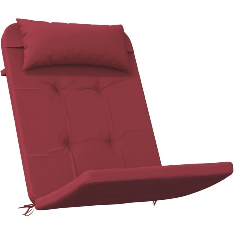 Vidaxl - Coussins de chaise adirondack lot de 2 rouge bordeaux