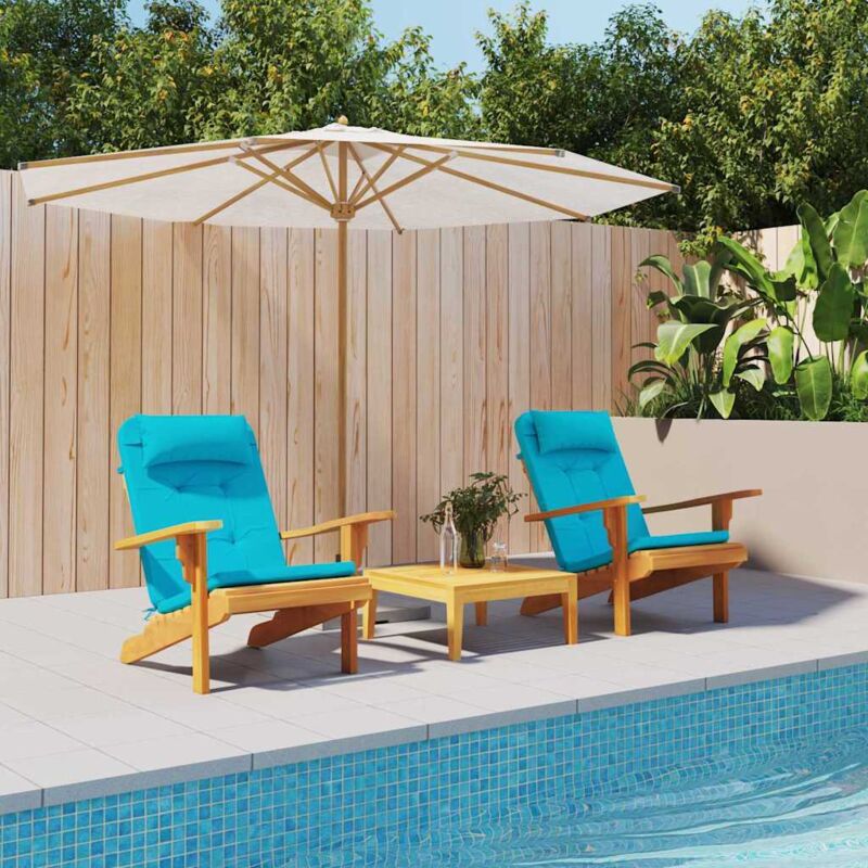 Vidaxl - Coussin de chaise 2 pcs Turquoise 58 x 77 x 4.5 cm Tissu Oxford