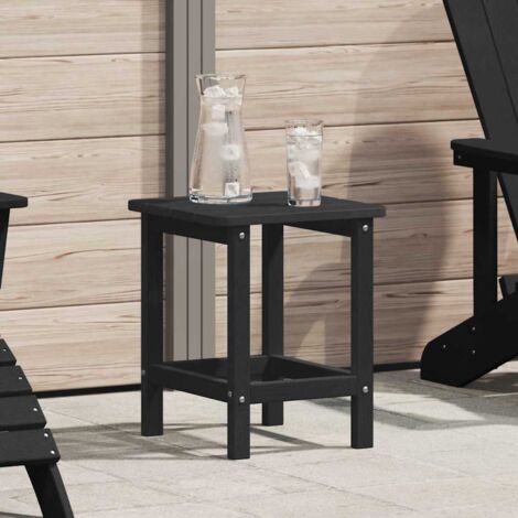 Adirondack Beistelltisch Schwarz 38 x 38 x 46 cm HDPE vidaXL