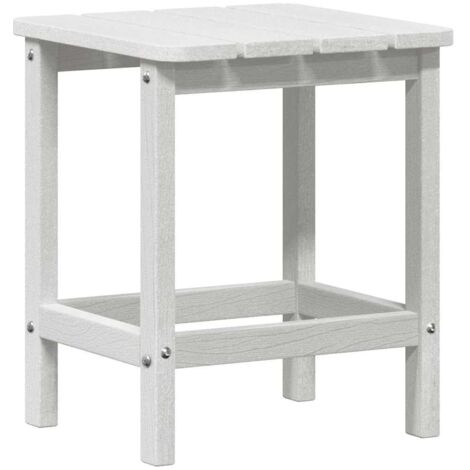Adirondack Side Table White 38 x 38 x 46 cm HDPE vidaXL