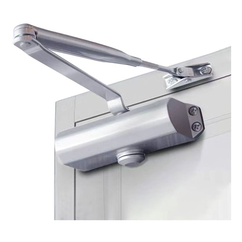 Adjustable Automatic Door Closer Control Up to 45-85kg (1pcs), Hydraulic Automatic Door Closer with Rotating Compass Arm Ideal for Home Store Office