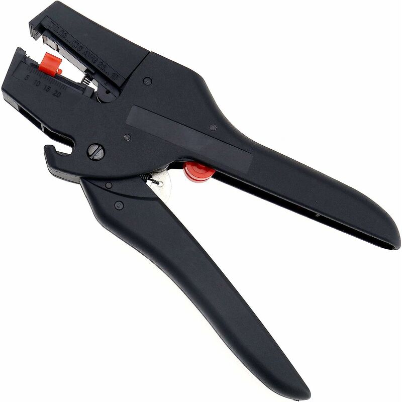 Adjustable automatic wire stripper for 0.08-6 mm insulating cables