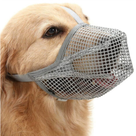 Adjustable, bite-proof, soft mesh muzzle for small, medium and large dogs.