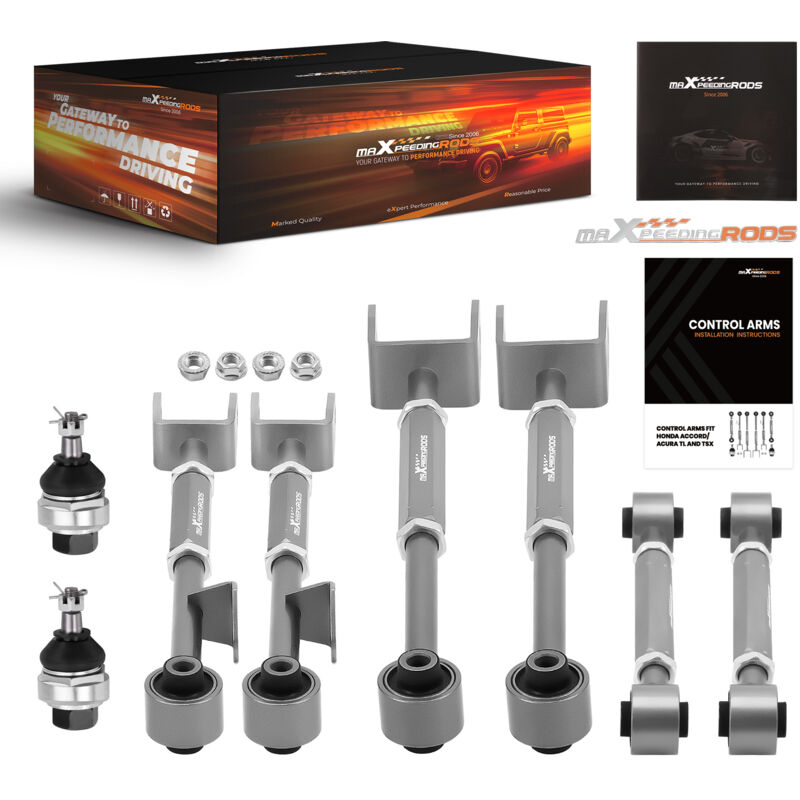 Image of Adjustable Control Camber Arms Toe Kit w/Ball Joints for Honda Accord 08-17 TSX