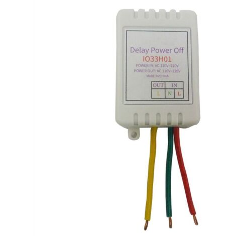 Adjustable disconnection delay controller via timer from 1 to 480 minutes B