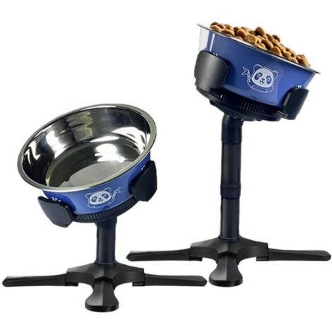 Adjustable dog bowl stand