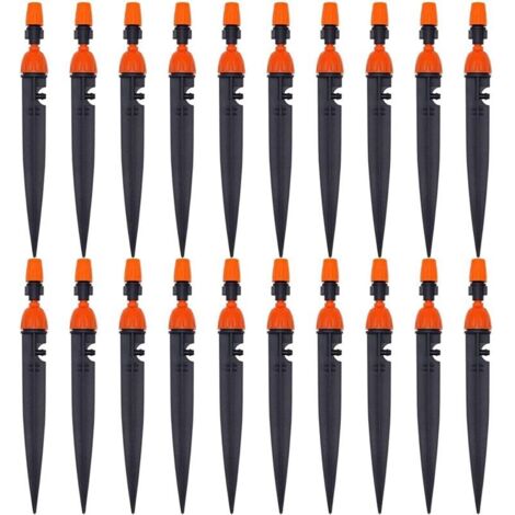Adjustable Drip Irrigation Nozzle for Garden Plants, 360 Degree Dripper Atomizer, Cooling/Irrigation Equipment (20 Pack)