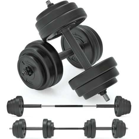 Adjustable Dumbbell Set with 2-in-1 Barbell Link, Soft-Touch