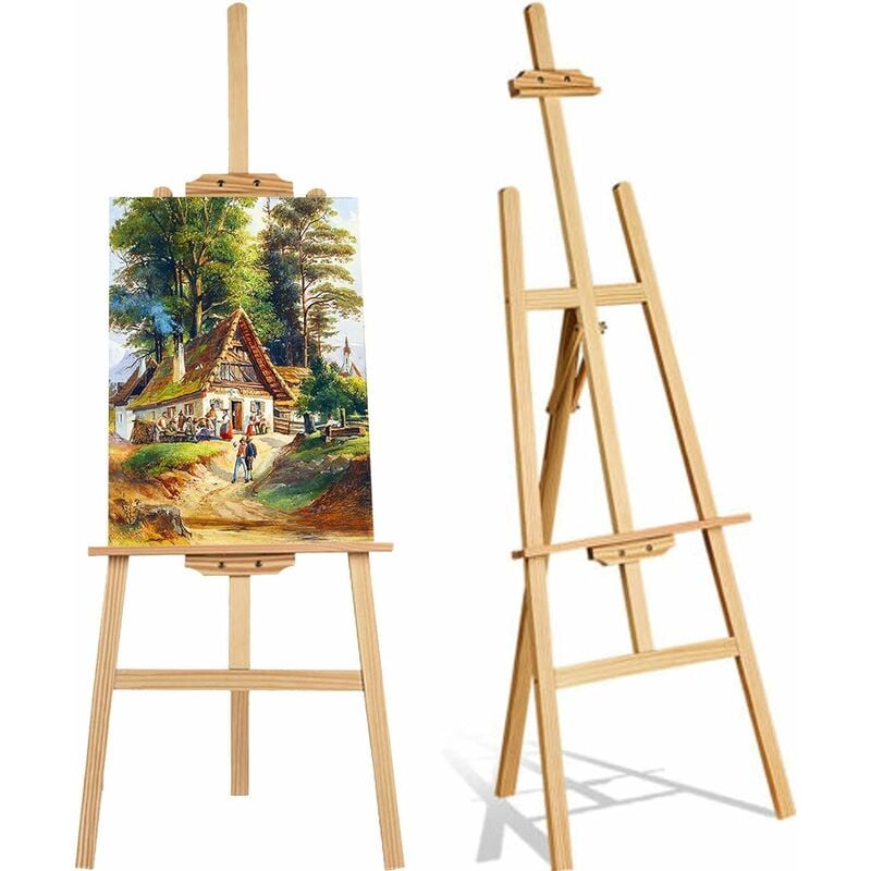 Easel Adjustable Durable Art Artist Easel Sketch Drawing Stand Display Canvas Easels for Painting Sketching Display Exhibition Wedding