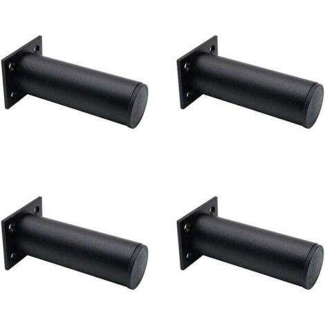 Adjustable Furniture Legs, Matte Black, Aluminum Alloy, 30x120 mm, TV Stand Legs for Coffee Table, Cabinet, Sofa Support Leg