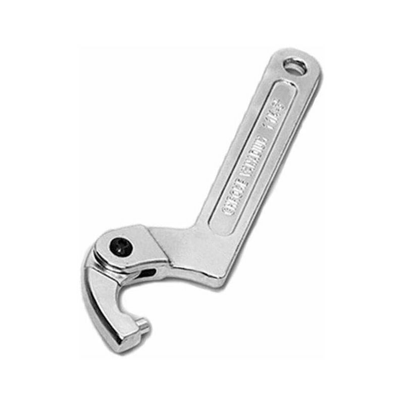 Adjustable Hook Wrench Chrome Vanadium 32-76mm C-Wrench Tool - Round Head 2
