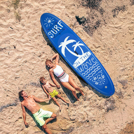 main image of "Adjustable Inflatable Surfboard Stand-Up 16cm Thick SUP Inflatable Paddle Board"