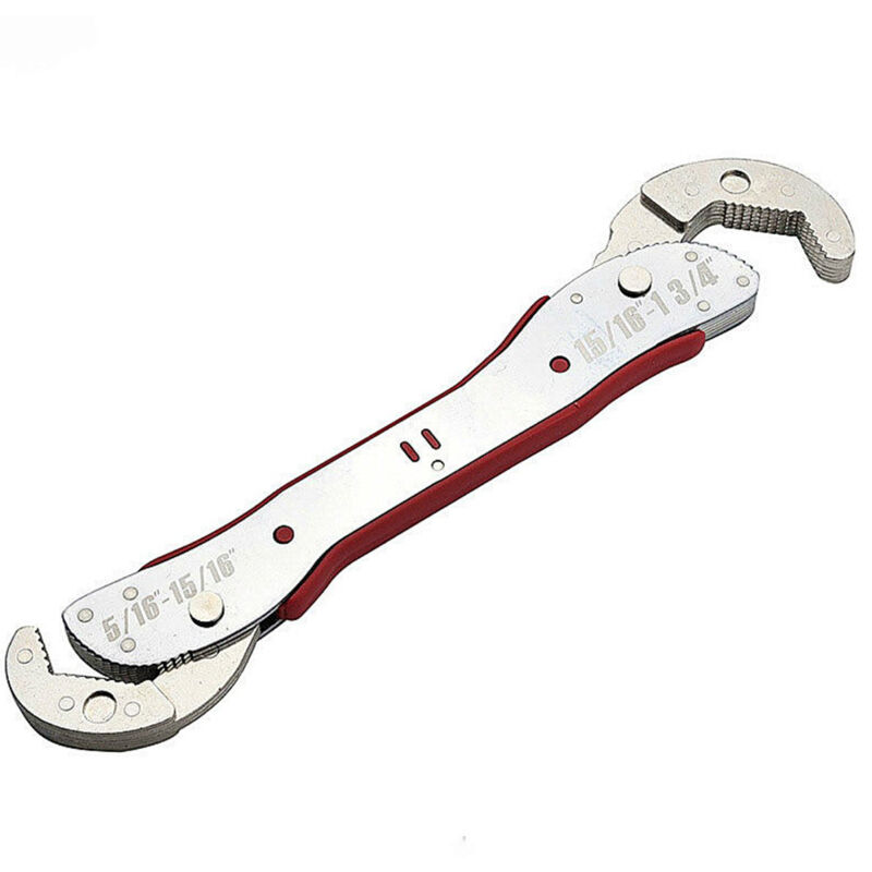 Sunxury - Adjustable Multi Function Stainless Steel Wrench Quick Snap Grip Wrench