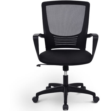 Adjustable Office Mesh Swivel Desk Mid Back Chair with Height Adjustment