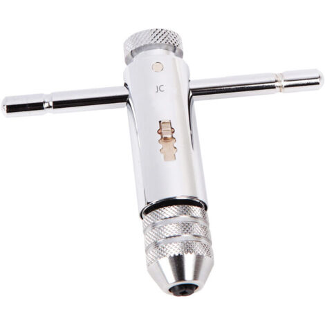 Adjustable ratchet tap holder, hand tap, left handed ratchet tap with HSS taps, T-wrench and metric taps