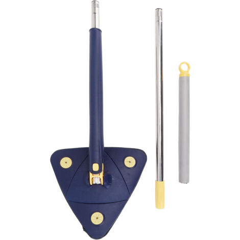 Adjustable Rotatable Triangular Mop Multifunction Wall Cleaning Mop with Long Handle Hand Washing Free Ceiling Mop