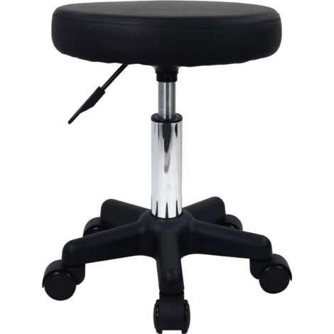 Adjustable Round Stool with Wheels 360 Rotation Height 435-590mm Load 135kg Easy Install