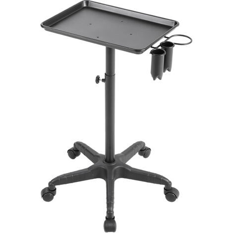 Adjustable Salon Tray Cart on Wheels