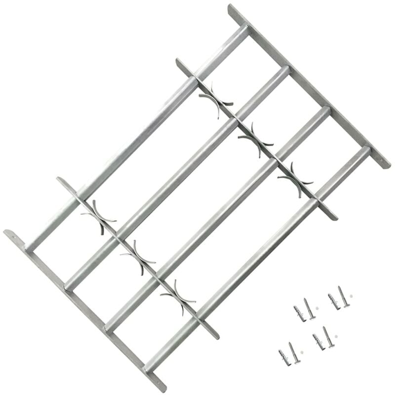 Adjustable Security Grille for Windows with 4 Crossbars 1000-1500 mm3363-Serial number