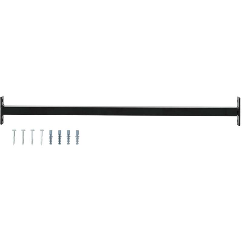 Adjustable Window Safety Bar Black 710 -1200 mm Steel vidaXL