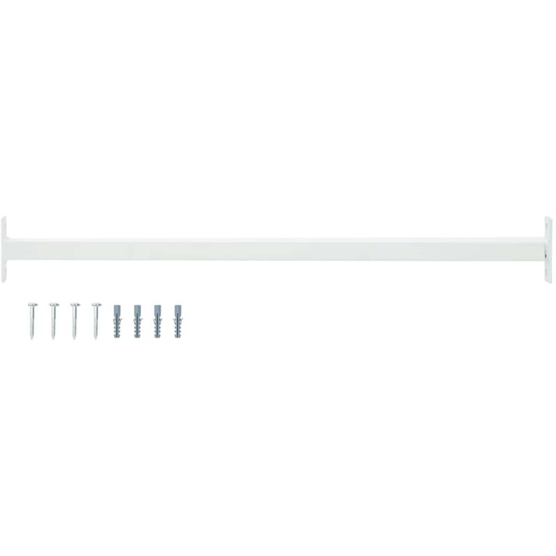 Adjustable Window Safety Bar White 710 -1200 mm Steel vidaXL