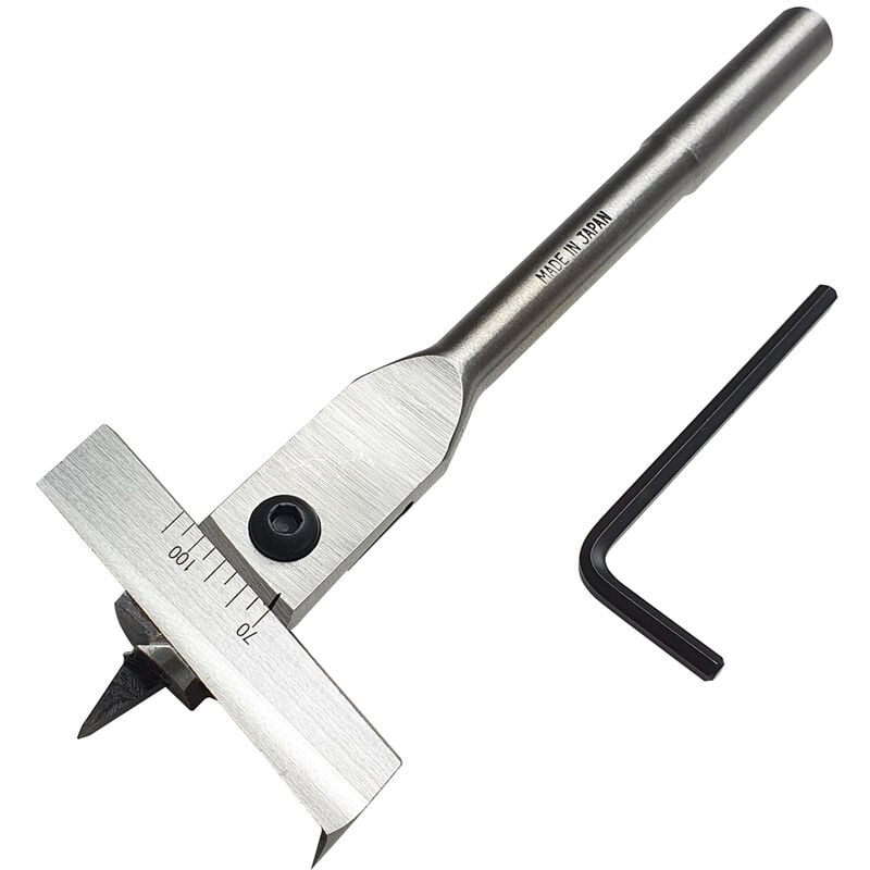Adjustable Spade Boring Bit, 70mm - 110mm Diameter